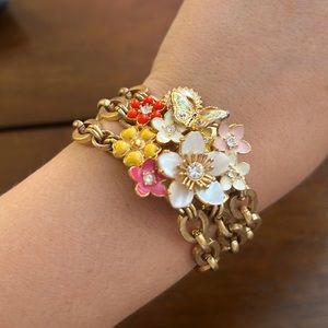 Juicy Couture Flower and butterfly bracelet